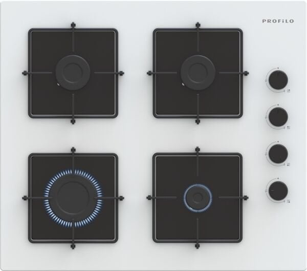 Profilo OE36K2P10D Beyaz Cam Ankastre Ocak