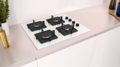 Profilo OE36K2P10D Beyaz Cam Ankastre Ocak