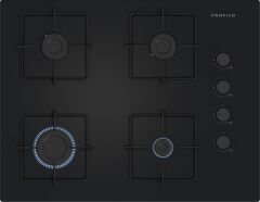 Profilo OE37P6P10D Siyah Cam Ankastre Ocak