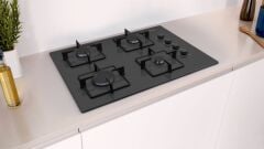 Profilo OE37P6P10D Siyah Cam Ankastre Ocak