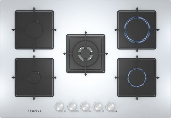 Profilo ON27Q2O12D Wok Gözlü Beyaz Cam Ankastre Ocak