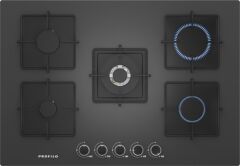 Profilo ON27Q9O12D Wok Gözlü Gri Cam Ankastre Ocak