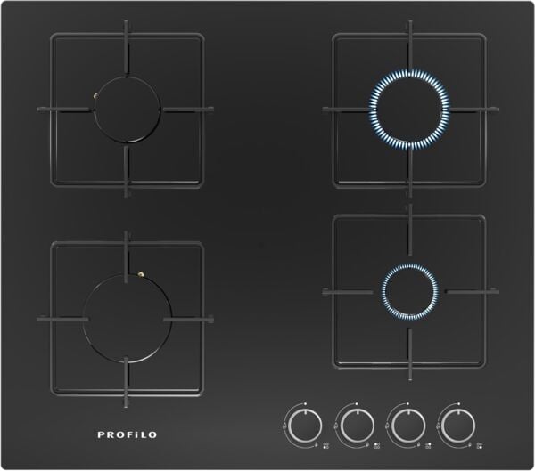 Profilo ON36P6O12D Siyah Ankastre Cam Ocak
