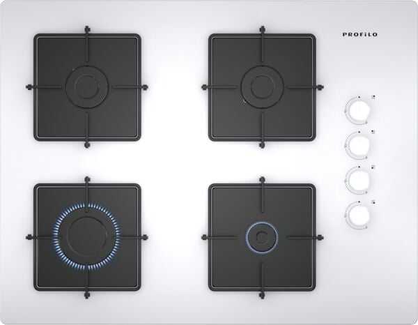 Profilo OO37P2O12D Beyaz Cam Ankastre Ocak