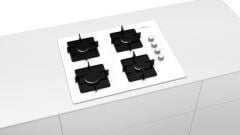 Profilo OO37P2O12D Beyaz Cam Ankastre Ocak