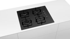 Profilo OO37P6O12D Siyah Cam Ankastre Ocak