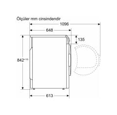 Profilo KM09611JTR Kurutma Makinesi 9 KG Beyaz